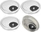 uxcell 4Pcs Cable Hole Cover - 2-3/8 Inch ABS Silver Desk Grommet for Office Computer Wire Organizer