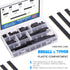 Glarks 240Pcs 2.54mm Straight Single Row PCB Board Female Pin Header Socket Connector Kit
