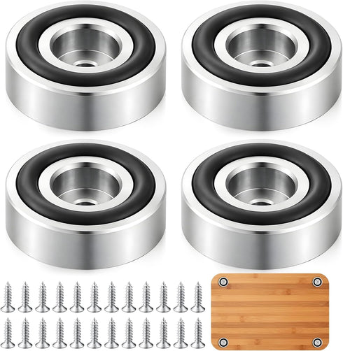 Oqqlin 4 Pcs Cutting Board Feet, 1.16 x 0.39 Inch Stainless Steel Boards