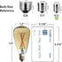 25watt Bulbs, ST38 Bulbs, 6pcs 2200K Repalcement Light Chandelier Wall Sconce Table Lamp Bedroom Living Room Restaurant