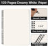 EUSOAR Large A4 Spiral Notebook, 3 Packs, 11" x 8.5", 120 Pages Dot Grid for Sketching, Math, College Office