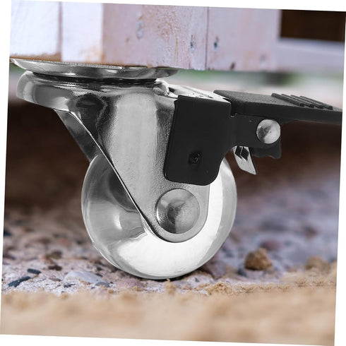 4pcs Zerodeko Casters Swivel Caster Wheels for Cabinet Office Chair Furniture Bedside Museum