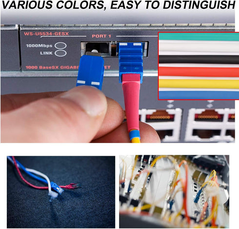 6 Pack 3/4'' Heat Shrink Tube 3:1 Adhesive-Lined Tubing, 6 Color 1.3Ft