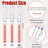 Marspark 24 Pcs Long Head Markers - Long Nib Deep Hole Marker Pen, Multi-purpose Drill Hole Scriber, Waterproof