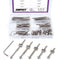 Swpeet 100Pcs Crib Hardware Screws, Nicked Plated M6 40/50/60/70/80mm Hex Socket Head Cap