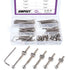 Swpeet 100Pcs Crib Hardware Screws, Nicked Plated M6 40/50/60/70/80mm Hex Socket Head Cap