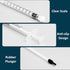 30Pack 1ml/cc Liquid Measuring Syringe with Caps - Individually Sterile Sealed Syringes Tools for Labs, Feeding, Jello