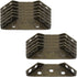12pcs Universal Furniture Corner Connectors Metal Furniture Angle Fasten Connector Triangle Shelf