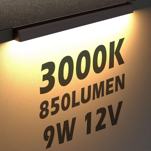 12 Inch 9W 3000K 12V 1 Pack UL Listed LED Hardscape Lighting, Retaining Wall Lights, Landscape Lighting, Die-cast