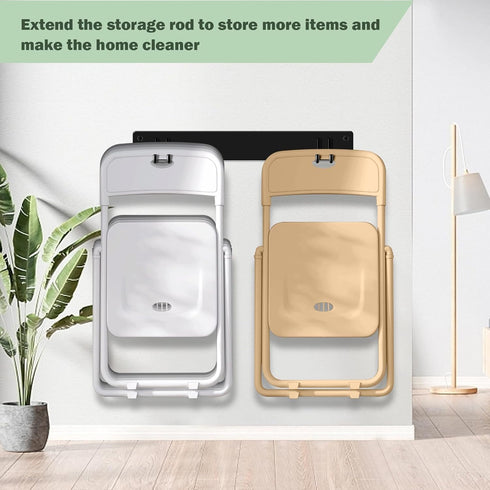 TTzycc 2-Pack (2 Pack) Folding Chair Storage Rack for Chair Organization and Garage Wall Mount Storage, Garden Tool
