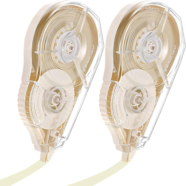 Zonon Correction Tape Cream Color Beige 100 Feet Long for School Office Crafting
