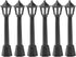 SEWACC Mini Street Light Models, 6pcs Miniature Street Lamp Decorative Pathway Lantern Post for Doll House Micro