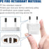 European Plug Adapter, Type F Plug Adapter for Travel from America to France Germany, 4-Pack