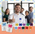 ReliThick 40 Set Employee Appreciation Gifts Bulk, Puzzle Badge Reel with Thank You Cards, Retractable ID Badge Holder