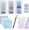 Sticky Tabs 1050PCS Morandi Book Tabs with Marker, Transparent Sticky Notes for Book Annotation Aesthetic Supplies