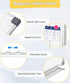 Double-Sided Magnetic Whiteboard, 24" x 18" Dry Erase Board with Aluminum Frame for Wall, Hanging