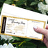 5 Set Christmas-001-5 Lesixur Golden Plane Tickets Surprise Trip Reveal Surprise Destination Revealed Card, Boarding