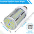 2 Pack 400W Equivalent LED Corn Light Bulb 6000 Lumen Led Corn Bulb 50W Super Bright 5000K Daylight White E26/E27 Base LED Light Bulb for Home Garage Lighting Garage Backyard Office Household by ELIVERN