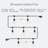 24 Dimmable 2W Bulbs Commercial 7 Bulbs Brightech Ambience Pro - Ft Waterproof LED Outdoor String Lights - Hanging