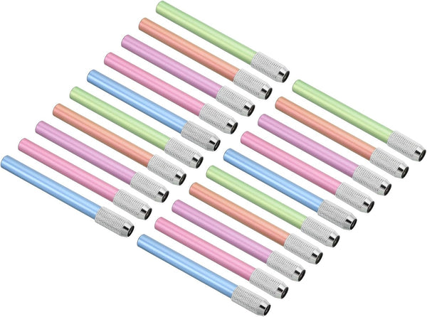 PATIKIL Pencil Extenders, 20 Pack Metal Handle Adjustable Pencil Holder Extender for Artists Drawing Shading