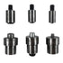 Hand Press Heavy Duty Eyelet Grommet Machine Punch Tool Kit with 3 Dies and 1500 Pcs Silver Grommets