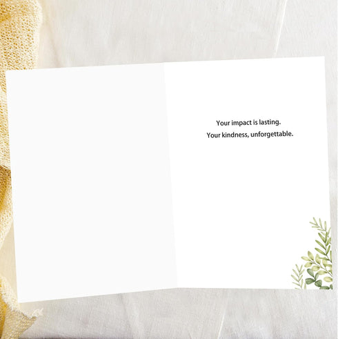 OJsensai Comfort Thank You New Card, Appreciation Card for Coworker Boss Staff Teacher, Thank You Gifts for Men Women