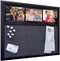 Ultimate Office Fabric Bulletin Board 24 x 18 Memo Board PLUS with 3 Photo Frames and Jumbo Pushpins