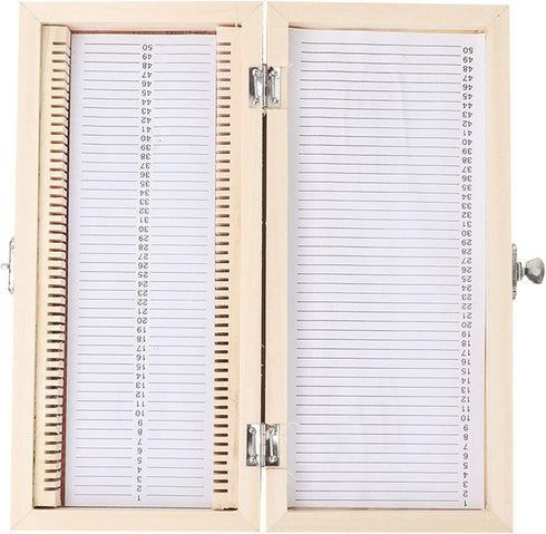 Microscope Slide Box, Large-Capacity Wooden Storage Box for Biological Slide Collection