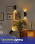 4,000mAh 3 Dimmable 2 Pack Motion Sensor Wall Lights with Remote, Rechargeable Battery Operated Wall Sconces, Wireless