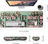 MIBITRI Set, 4Pcs Keyboard Mouse Pad Extended Gaming Mouse Pad+Ergonomics Keyboard Wrist Rest Support, Memory Foam