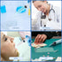 JMU 10 Pcs Dental Irrigation Syringe with Curved Tip, 12cc Wisdom Teeth Syringe for Dental Care Lab
