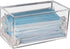Face Mask Dispenser with Hinged Lid, Countertop Acrylic Mask Storage Box for Home Office