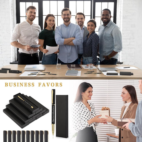 PerKoop 20 Sets Thank You Gifts, Inspirational Ballpoint Pens with Gift Boxes, Motivational Quote Pen Bulk