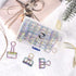 Binder Clips Paper Clamps 32mm for Office School Supplies (Rainbow Colors)