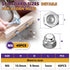 ZerDans M6-1.0mm 40Pcs 18-8 (304) Acorn Cap Nuts, Metric Hex Acorn Nuts Stainless Steel Caps for Indoor Outdoor Bolt