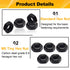 Mriuuod 100pcs M5-0.8 M5 0.8mm 8mm 4mm Hex Nuts, Carbon Steel, Black Oxide, x Tiny Nuts, Hex Drive, Metric, Right Hand