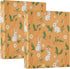 EFEWOI 3 1.5 Inch 200 Rabbit Carrot Pattern Ring Binder with Clipboard Round Rings Binder Folders Organizer for School