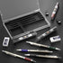 Nicpro 4 PCS Premium 2.0 mm Mechanical Pencils Set, 108 Colored & Black Lead Refills, Art Metal Carpenter Pencil