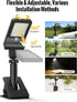 350LM 1200mAh 3 360 Mailbox, Clip On Solar Lights Outdoor, Solar Motion Sensor Clamp Light with Battery, Modes