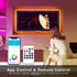 100 50 *2 DAYBETTER ft Smart WiFi Led Lights, Led Strip Lights Work with Alexa and Google Assistant, App Voice Remote