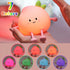7 3 Night Light for Kids, Cute Peach Soft Silicone Nursery Light with Colors & Levels Adjustable Warm Light