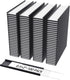 MaxGear 100 Pack C Channel Magnetic Label Holders, 0.5x2 Magnetic Labels for Locker, Shelf, Tool Box, Home, Office