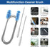 Flexible Drain Brush, 73 Inch Long Double Ended Hose Pipe Cleaners with 4 Pack 8 Inch Straw Cleaner Brush