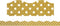 Gold Shimmer with White Polka Dots - Clingy Thingies Borders