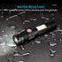 4 2 Pack Rechargeable Tactical Flashlight, USB Magnetic Flashlights with COB Flash Light - Models, Zoomable