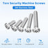 uxcell 10Pcs 1/4-20 1/2" 304 Torx Security Machine Screws, x Stainless Steel Tamper Resistant Button Head Screws Bolt