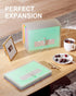 ThinkTex 12 Pockets Accordian File Organizer, Portable Monthly Bill Receipt Holder, Letter/A4 Size - Green