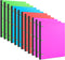 INFUN Telescoping 3 Ring Binder - 12 PCS Portable Plastic Binder for 8.5" x 11" Paper