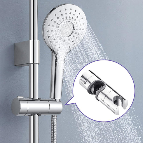 Tailpa Adjustable,18-25MM Replacement,360 Shower Head Holder for Slide Bar O.D. Hand Shower Bracket Holder for Slide