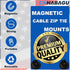 25LBS 12 Magnet Zip Tie Mount Magnetic Zip Ties Mount Strong Multipurpose Wire Cable Holder Mount Wire Clips Management